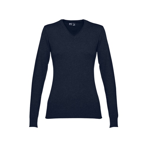 THC MILAN WOMEN. Pull à col V pour femmes en coton et polyamide