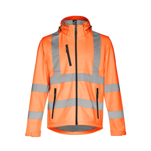 THC ZAGREB WORK. Veste softshell haute visibilité (unisexe)