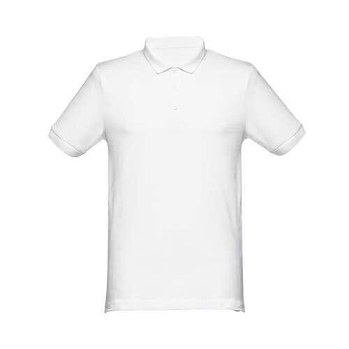 THC MONACO WH. Polo manches courtes pour homme en coton cardé