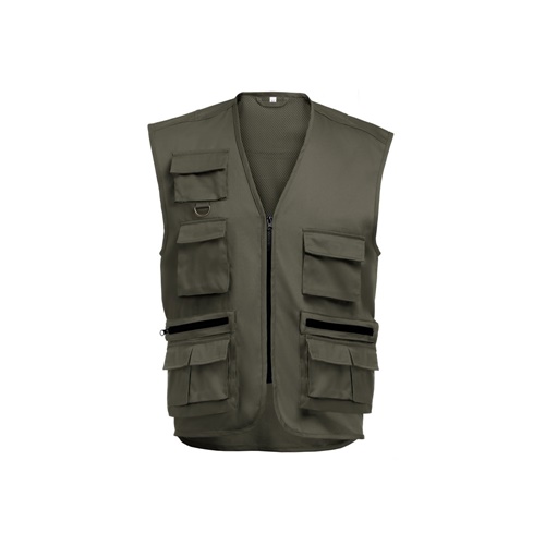 THC PIXEL. Gilet (200 g/m²) en polyester et coton