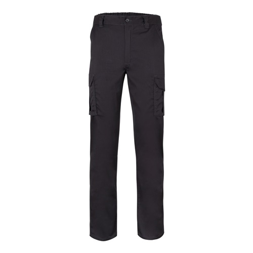 VL LUGH. Pantalon stretch, multipoches (240g/m²) en coton (46%), EME (38%) et polyester (16%)