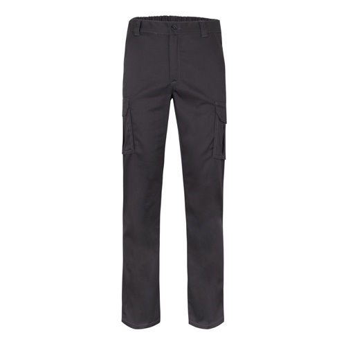 VL PAN. Pantalon stretch, multipoches (290g/m²), en coton (46%), EME (38%) et polyester (16%)