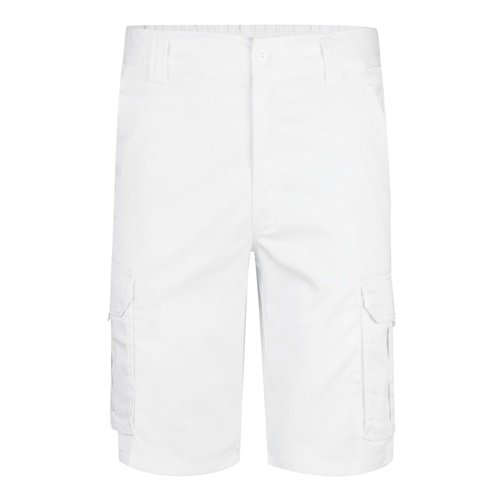 VL HEBE. Bermuda stretch, multipoches (240g/m²), en coton (46%), EME (38%) et polyester (16%)