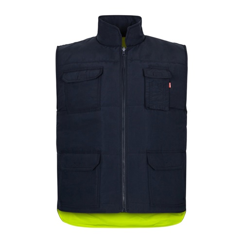VL DIANA. Gilet rembourré (220g/m²), réversible en polyester (100%), avec fermeture à glissière et tirette réversible, et multipoches