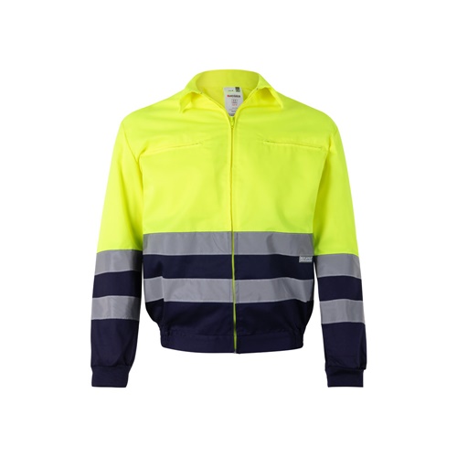 VL NEPTUNE. Veste en sergé bicolore (210g/m²) en polyester (80%) et coton (20%)