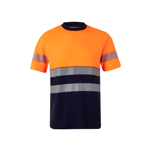 VL BASTET. T-shirt piqué bicolore (150g/m²), en coton (55%) et polyester (45%)