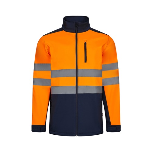 VL HESTIA. Veste soft shell bicolore (280g/m²), en polyester (96%) et élasthanne (4%)