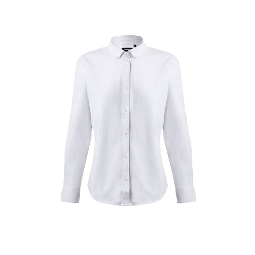 VL PRITHVI WOMEN. Chemise Oxford (180 g/m²) pour femmes, composée de coton (50 %), polyester (45 %) et élasthanne (5 %)