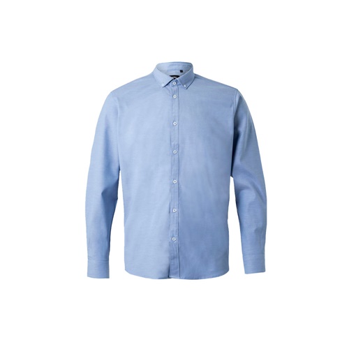 VL PRITHVI MAN. Chemise Oxford pour homme (180 g/m²) en coton (50 %), polyester (45 %) et élasthanne (5 %)