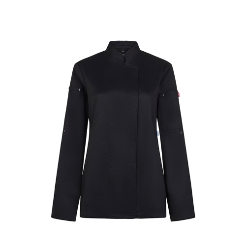 VL THOTH. Veste de cuisine pour femme (190 g/m²) en coton (35 %) et polyester recyclé (65 %)