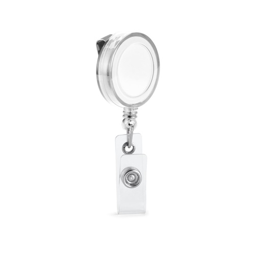 Porte-badge extensible avec clip métallique