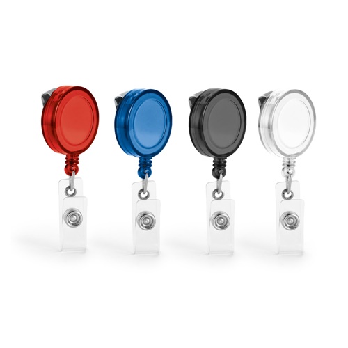 Porte-badge extensible avec clip métallique