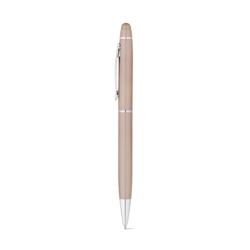 Stylo à bille en aluminium recyclé (100% rAL) avec pointe tactile