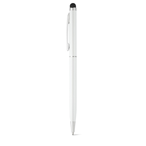 ZOE BK. Stylo à bille en aluminium avec pointe tactile