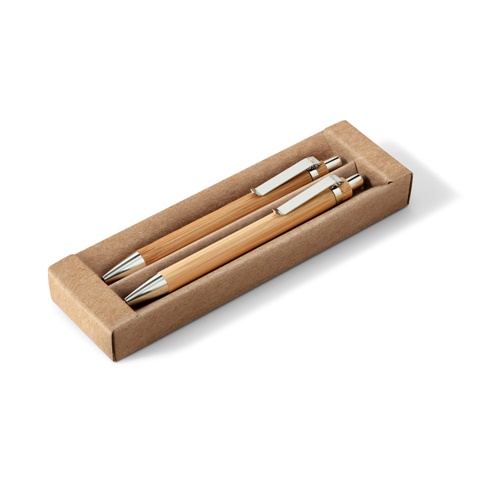 Kit stylo bille et porte-mine en bambou