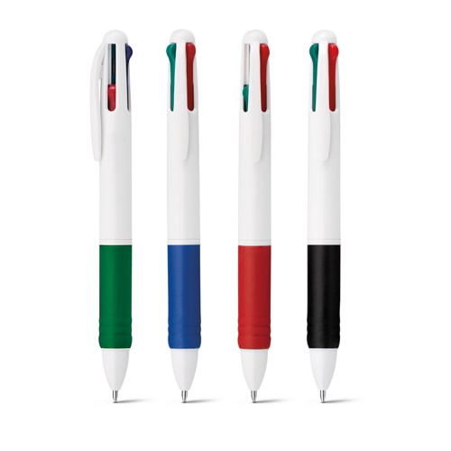 Stylo bille avec écriture multicolore 4 en 1