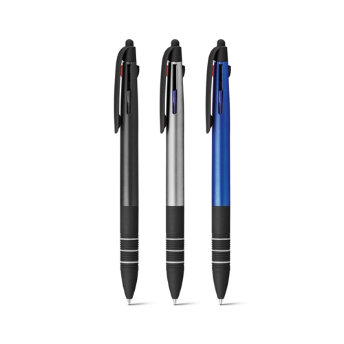 Stylo à bille multifonction avec écriture 3 en 1