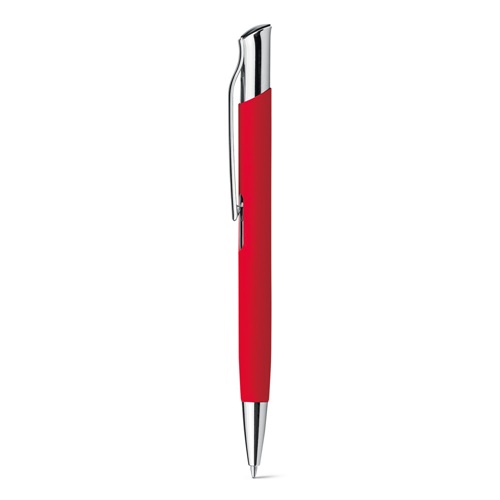 OLAF SOFT. Stylo à bille en aluminium, finition rubber