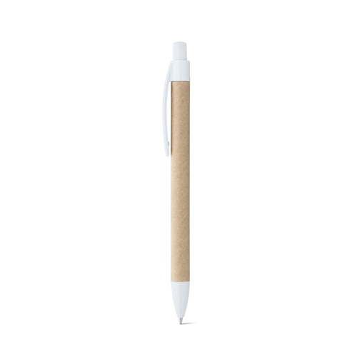 Stylo à bille fabriqué à partir de papier 100 % recyclé, avec clip