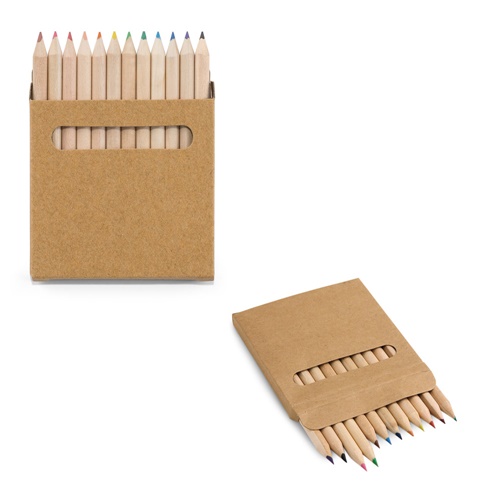 Boîte avec 12 crayons de couleur