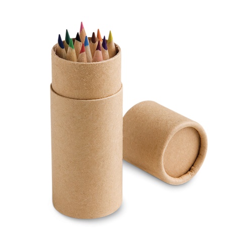 Boîte avec 12 crayons de couleur
