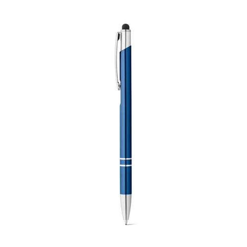 Stylo en aluminium avec pointe tactile et clip