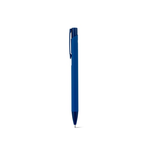 Stylo à bille en aluminium recyclé (100% rAL) avec finition en caoutchouc