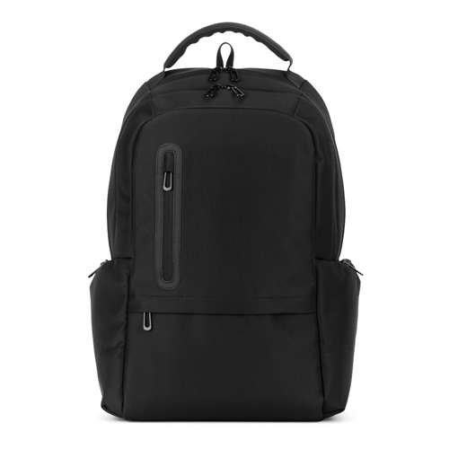 BOSTON SOLID. Sac à dos pour ordinateur portable (17") en nylon 150D avec 2 compartiments rembourrés
