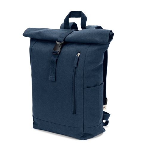 Sac à dos à enroulement en coton recyclé et polyester recyclé (380 g/m²)