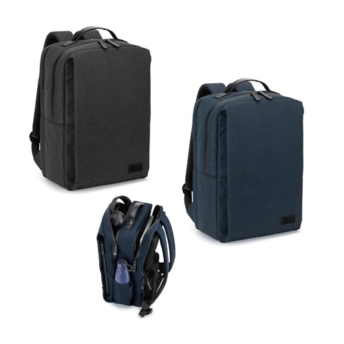 Sac à dos pour ordinateur portable (17 pouces) en polyester recyclé 600D haute densité (20L)