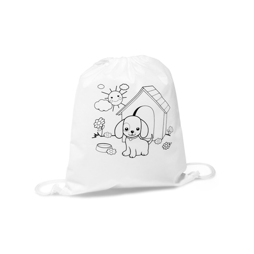 Sac à cordon pour enfant pour le coloriage (80 g/m²)