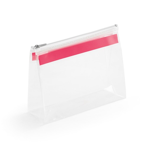 Transparent. Pochette EVA avec fermeture éclair