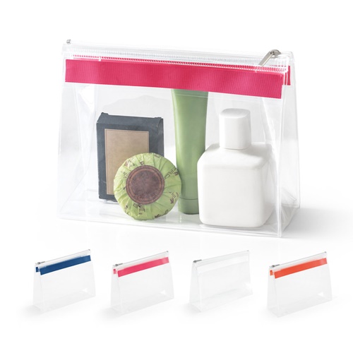 Transparent. Pochette EVA avec fermeture éclair