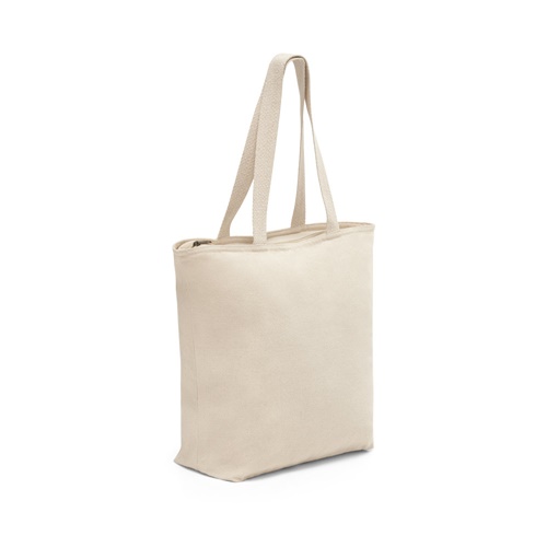 Sac 100% coton avec fermeture éclair (280 g/m²)