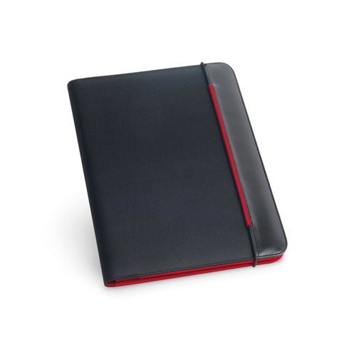 Porte-documents A4 en PU et 800D avec bloc de pages lignées
