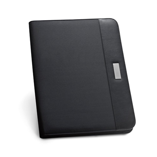 Porte-documents A4 en PU et microfibre avec bloc de pages lignées