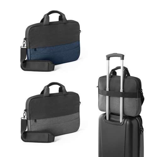Sacoche matelassée pour ordinateur portable 15" en polyester recyclé haute densité 600D