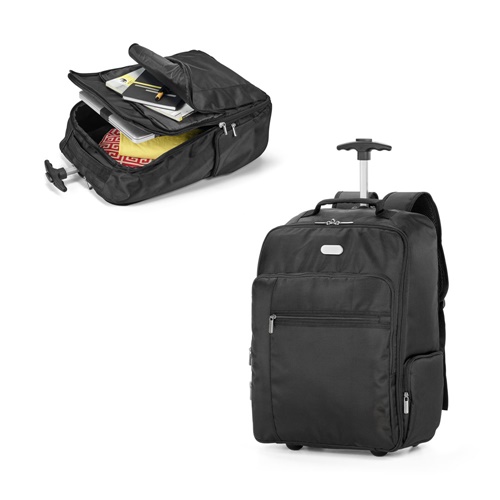Sac à dos trolley pour ordinateur portable 17'' en polyester 1680D et 300D