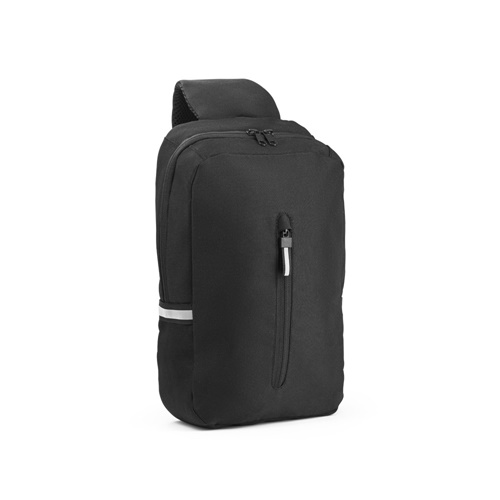 Sac à dos à sangle unique en 300D polyester recyclé et 600D polyester recyclé, avec doublure en polyester recyclé 210D