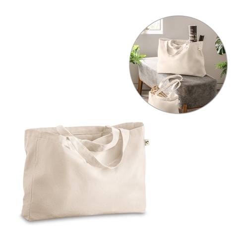 Sac en coton (50%), coton recyclé (30%) et polyester (20% rPET) (280 g/m²)