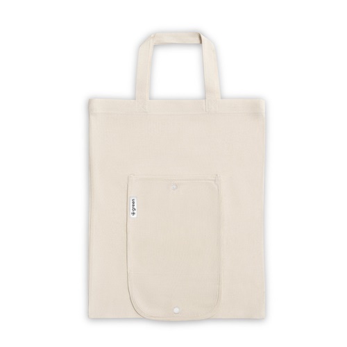 Sac pliable en coton (50%), coton recyclé (30%) et polyester (20% rPET) (140 g/m²)