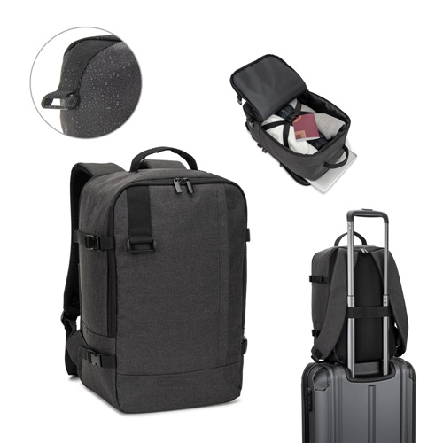 Sac à dos conforme aux dimensions requises par les compagnies aériennes, en polyester recyclé 600D haute densité