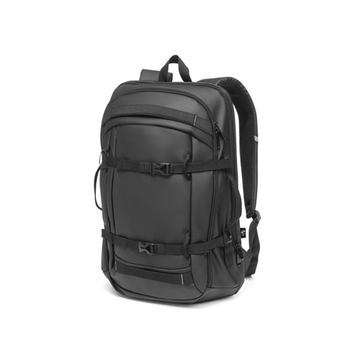 Sac à dos pour ordinateur portable en polyester recyclé haute densité 900D, avec revêtement imperméable et doublure en polyester recyclé 210D 17'3"