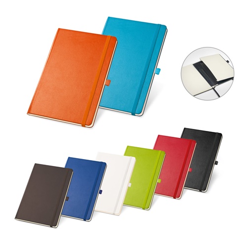 Bloc notes A5 à feuilles lignées en couleur ivoire