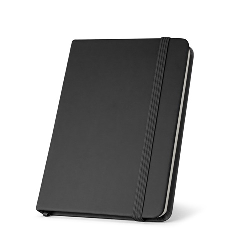Cahier A5 à couverture rigide en PU (35% recyclé) avec pages lignées 100% recyclé
