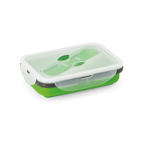 Lunch Box. Boîte hermétique rétractable en silicone et PP 640 mL