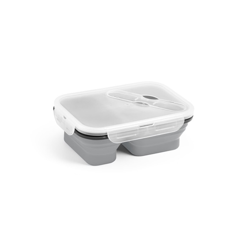 Lunch Box. Boîte hermétique rétractable en silicone et PP (480 et 760 mL)