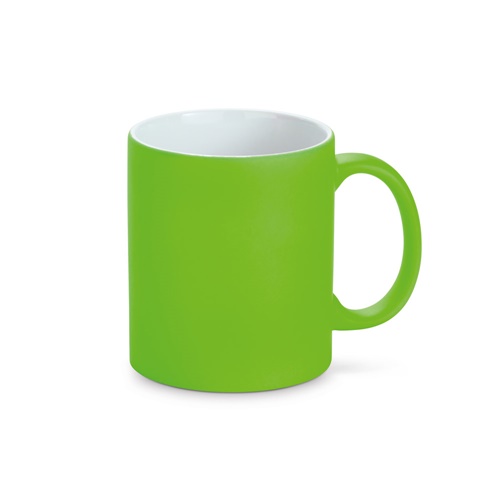 Tasse en céramique avec finition néon 350 mL