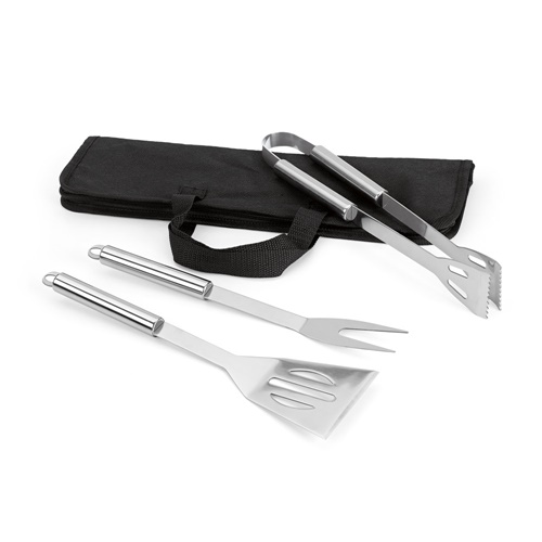 Set de barbecue de 3 pièces en acier inoxydable