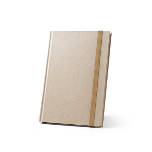 Cahier A5 à couverture rigide en papier de canne à sucre (80 % canne à sucre) avec pages lignées